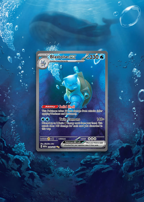 151 | Blastoise EX SIR | Digital Download | 5x7" Extended Art Print