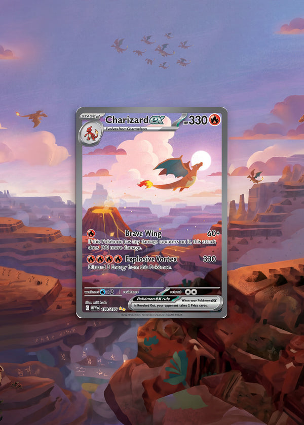 151 | Charizard EX SIR | Digital Download | 5x7" Extended Art Print