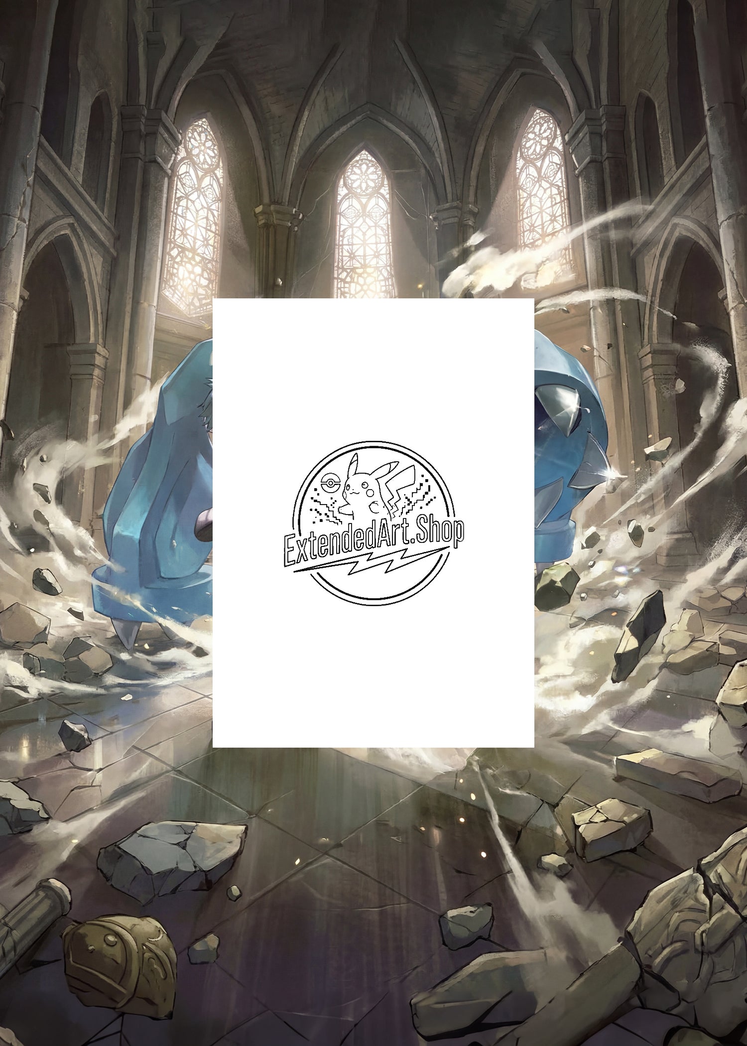 Ascended Heroes | Steven's Metagross EX SIR | Digital Download | 5x7" Extended Art Print