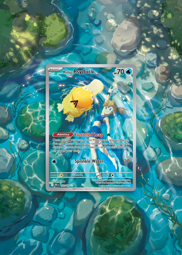 Destined Rivals | Misty's Psyduck | Digital Download | 5x7" Extended Art Print