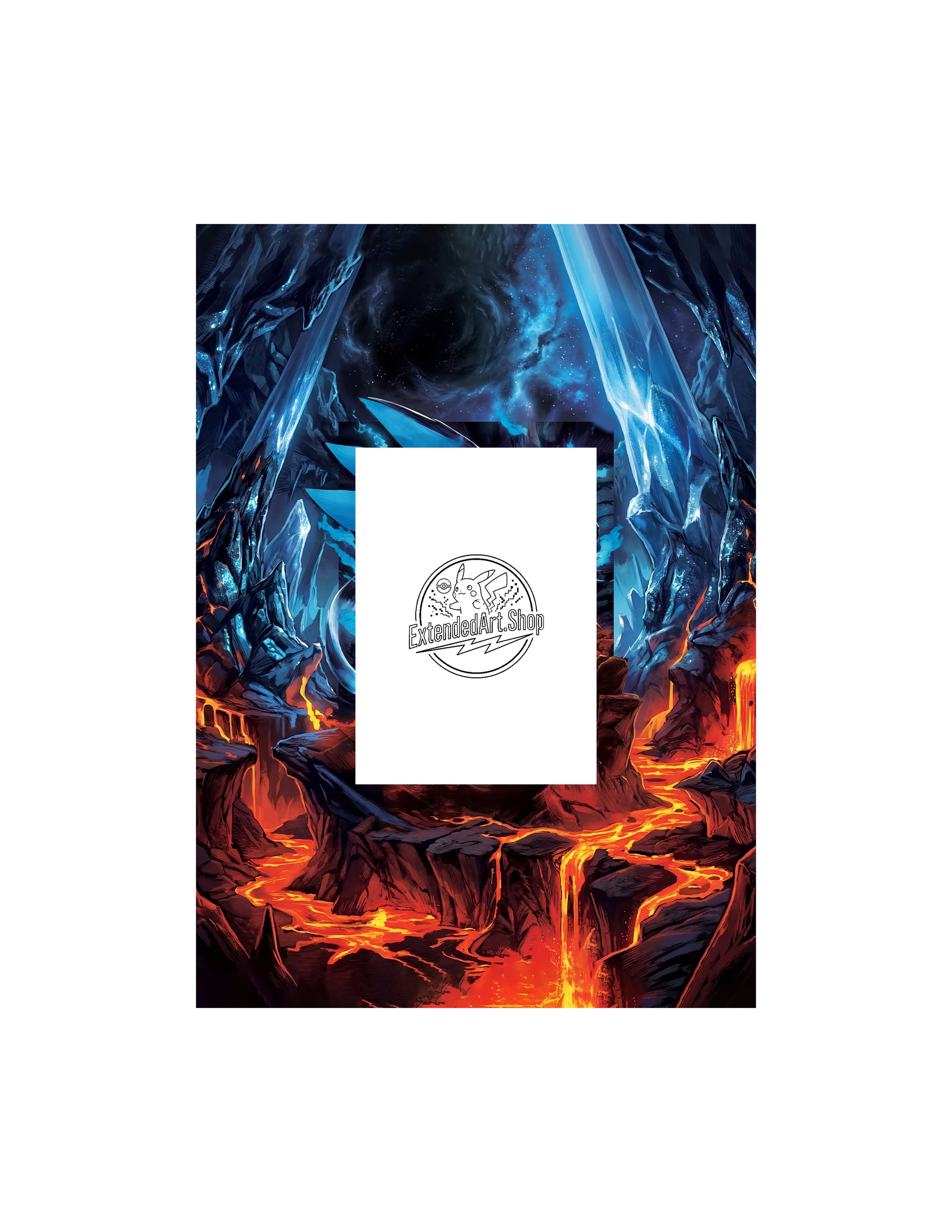 Phantasmal Flames | Mega Charizard X EX SIR | Digital Download | 5x7" Extended Art Print