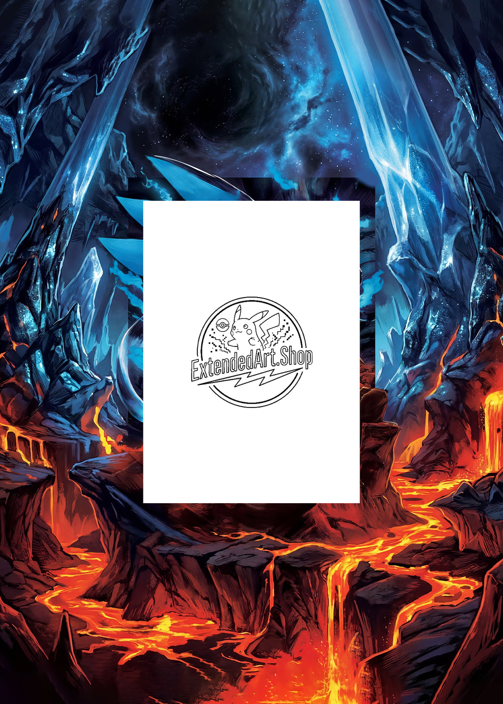 Phantasmal Flames | Mega Charizard X EX SIR | Digital Download | 5x7" Extended Art Print