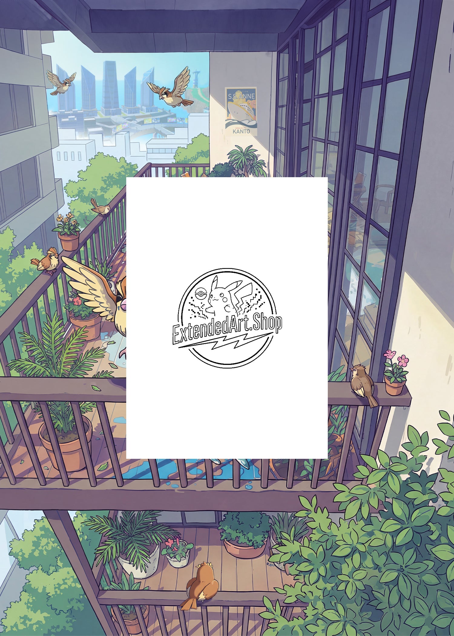 Stellar Crown | Squirtle | Digital Download | 5x7" Extended Art Print