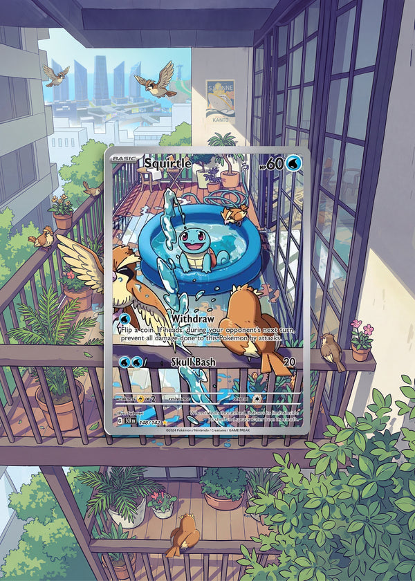 Stellar Crown | Squirtle | Digital Download | 5x7" Extended Art Print