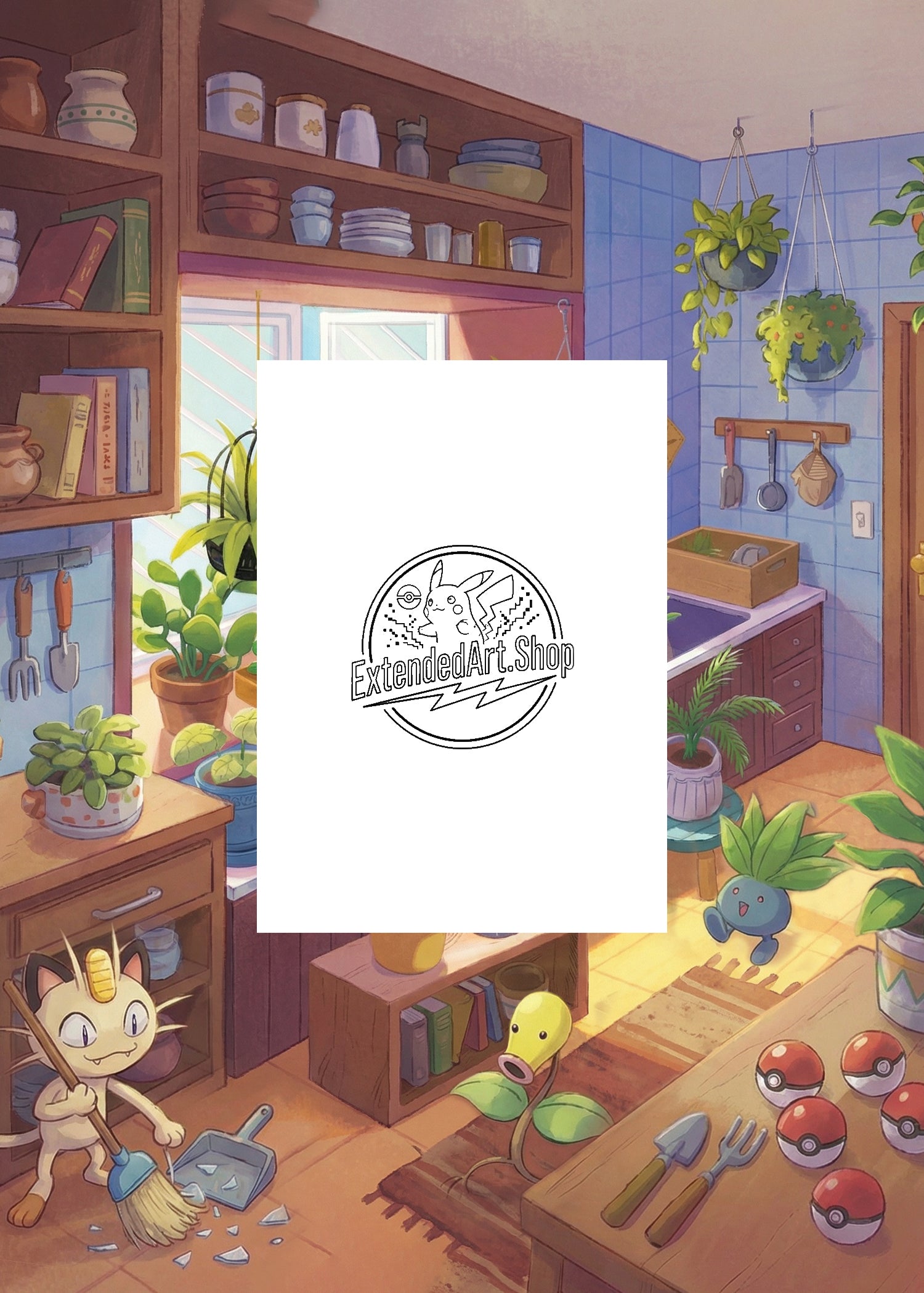 Stellar Crown | Bulbasaur | Digital Download | 5x7" Extended Art Print