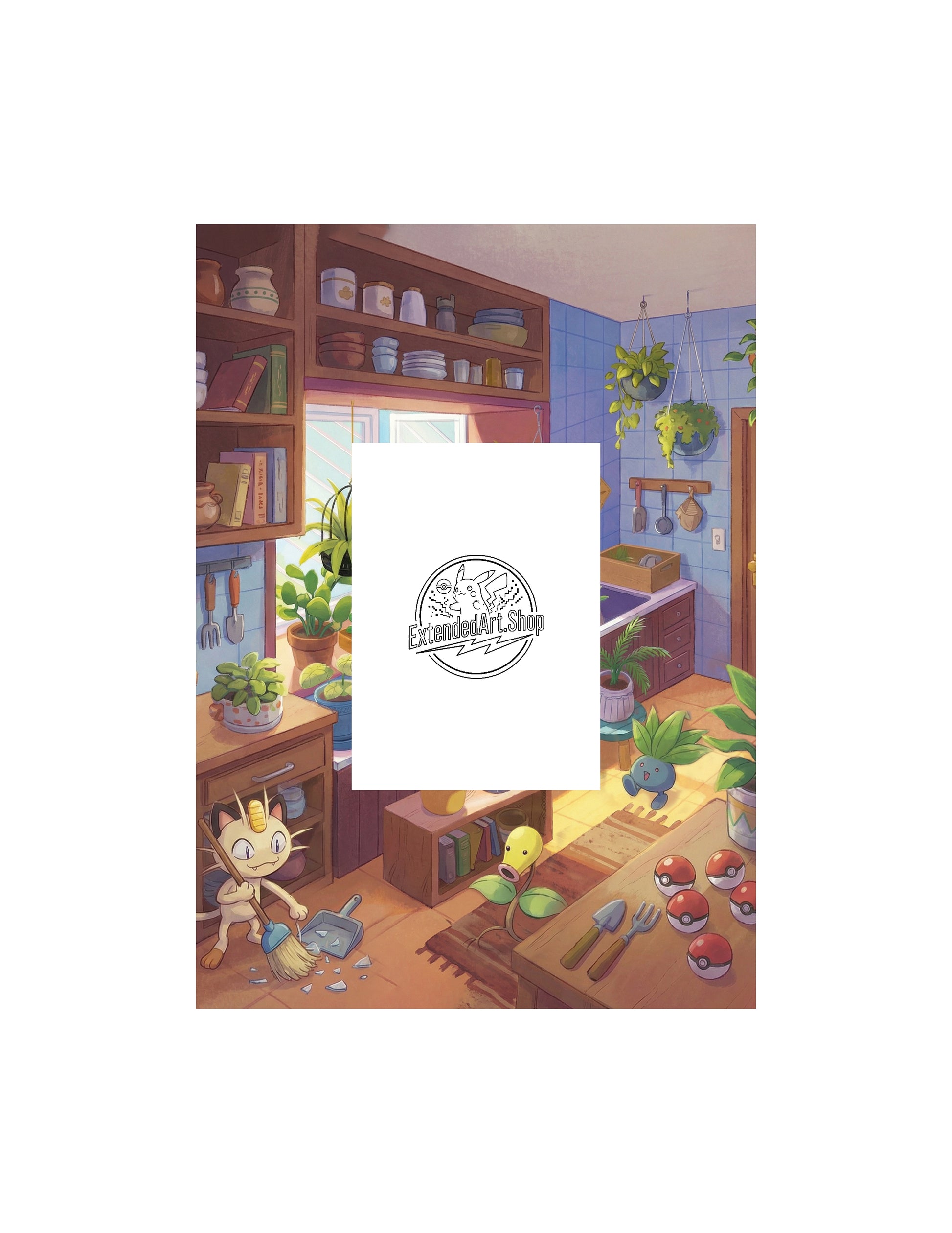 Stellar Crown | Bulbasaur | Digital Download | 5x7" Extended Art Print